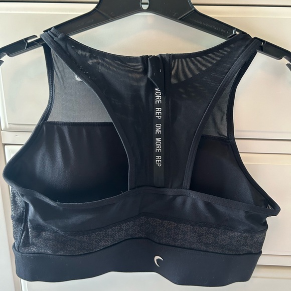 🖤EUC Zyia Active One More Rep Racerback Mesh High Neck Sports Bra - Sz L… - Picture 2 of 7